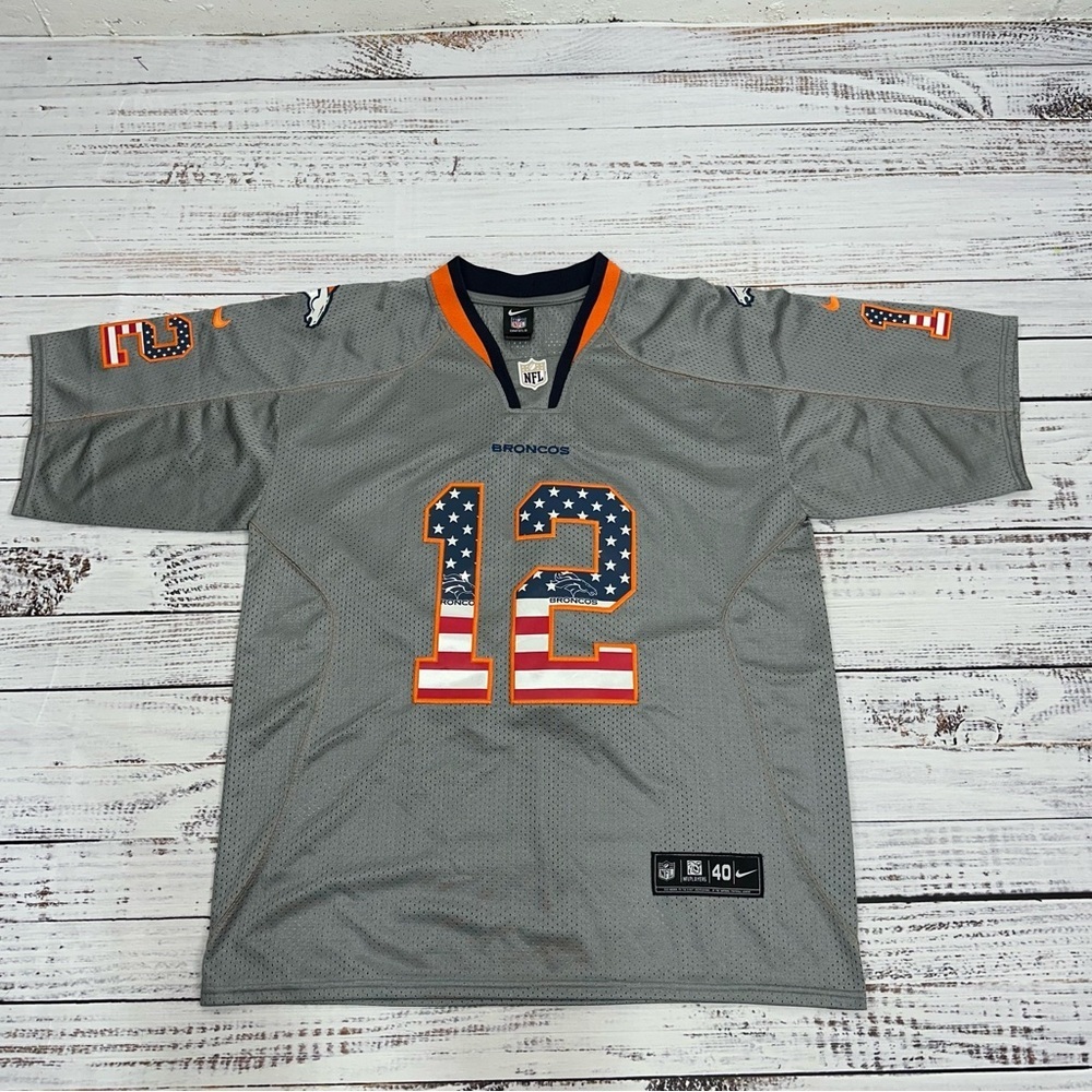 Nike On Field Size 40 Denver Broncos Salute to Service #12 Paxton Lynch Jersey